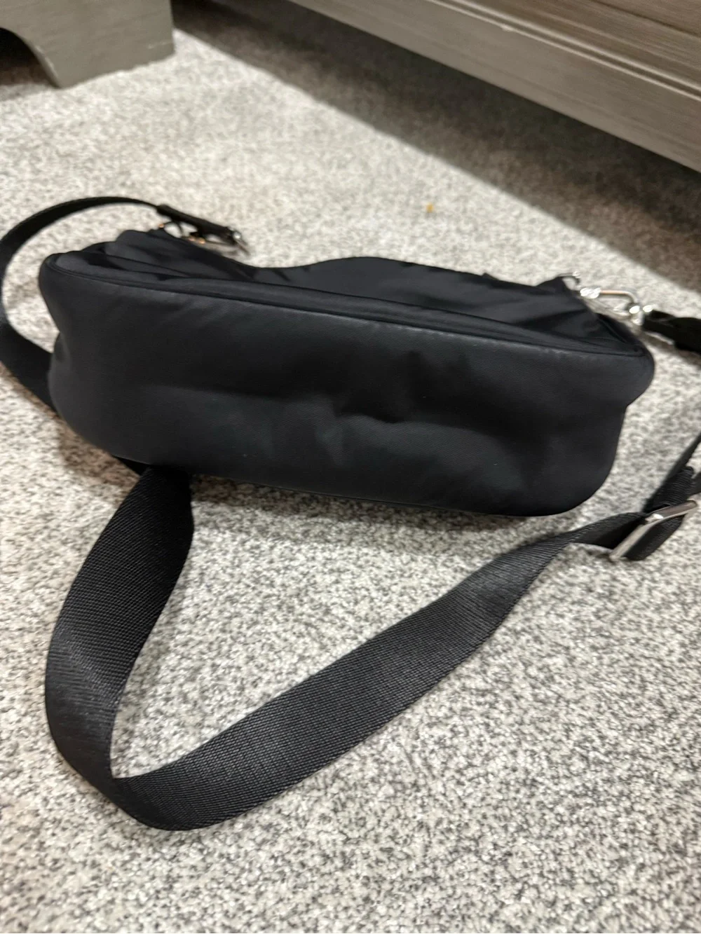 lululemon athletica Black Crescent Shoulder Bag